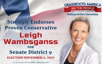 We strongly endorse Leigh Wambsganss – Proven conservative for Senate District 9