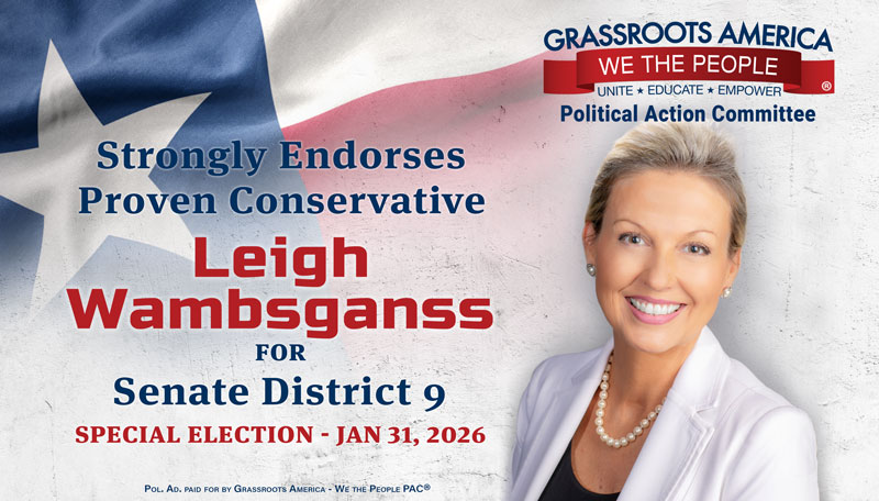 We strongly endorse Leigh Wambsganss – Proven conservative for Senate District 9